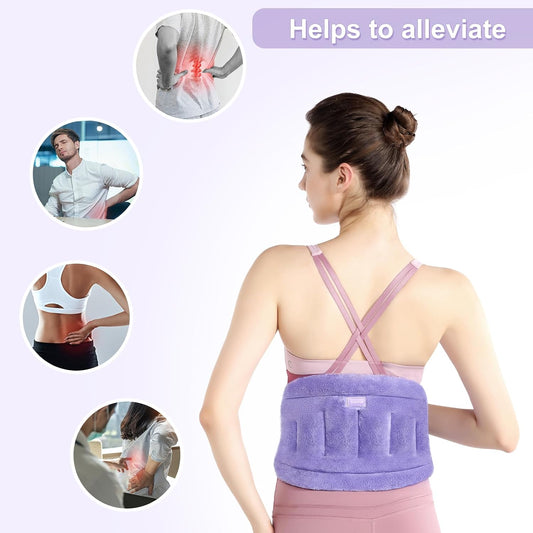 SuzziPad Microwave Heating Pad for Back & Lumbar Discomfort, Purple