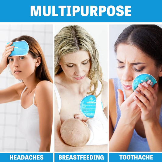 Tutmyrea Ice Packs for Injuries Reusable, 8 Pack Soft Gel Pack, Hot and Cold Compress, Ice Pack for Kids Boo Boo, Cold Packs for Injuries, Migraines, First Aid, Pain Relief, Wisdom Teeth | Gel Ice Pack for Kids Boo Boo, Multiple Shapes Cold Packs for