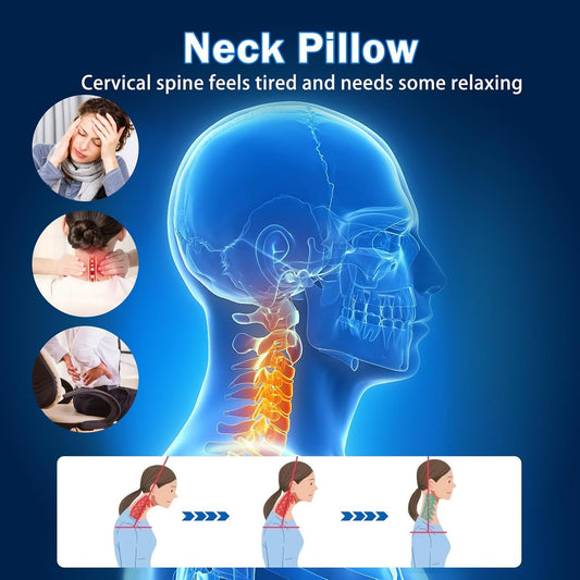 Cervical Neck Roll Pillow, Foam Round Bolster Pillow, Cylinder Pillows with Removable Washable Cover for Sleeping, Bed, Legs, Back, Yoga, Travel, Home, Office (Gray Style 1, 4inch H X 17inche L)