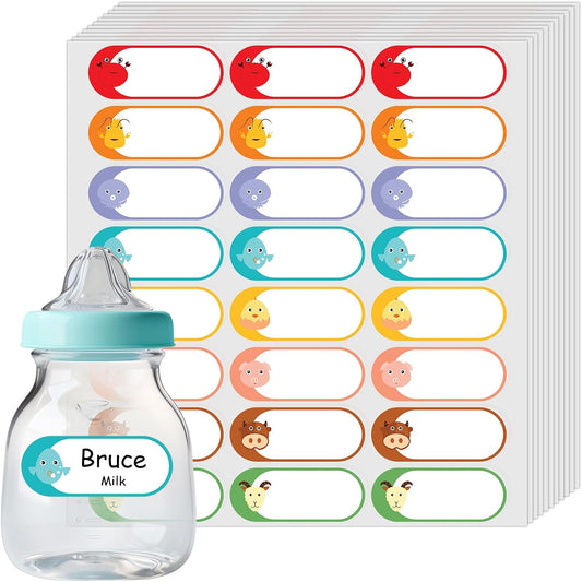 Kingtac 500pcs Food Freezer Labels, 1 x 3 Inch Removable for Food Containers, Mason Jar, No Residue Food Storage Labels Perfect for Kitchen Cannot be Torn