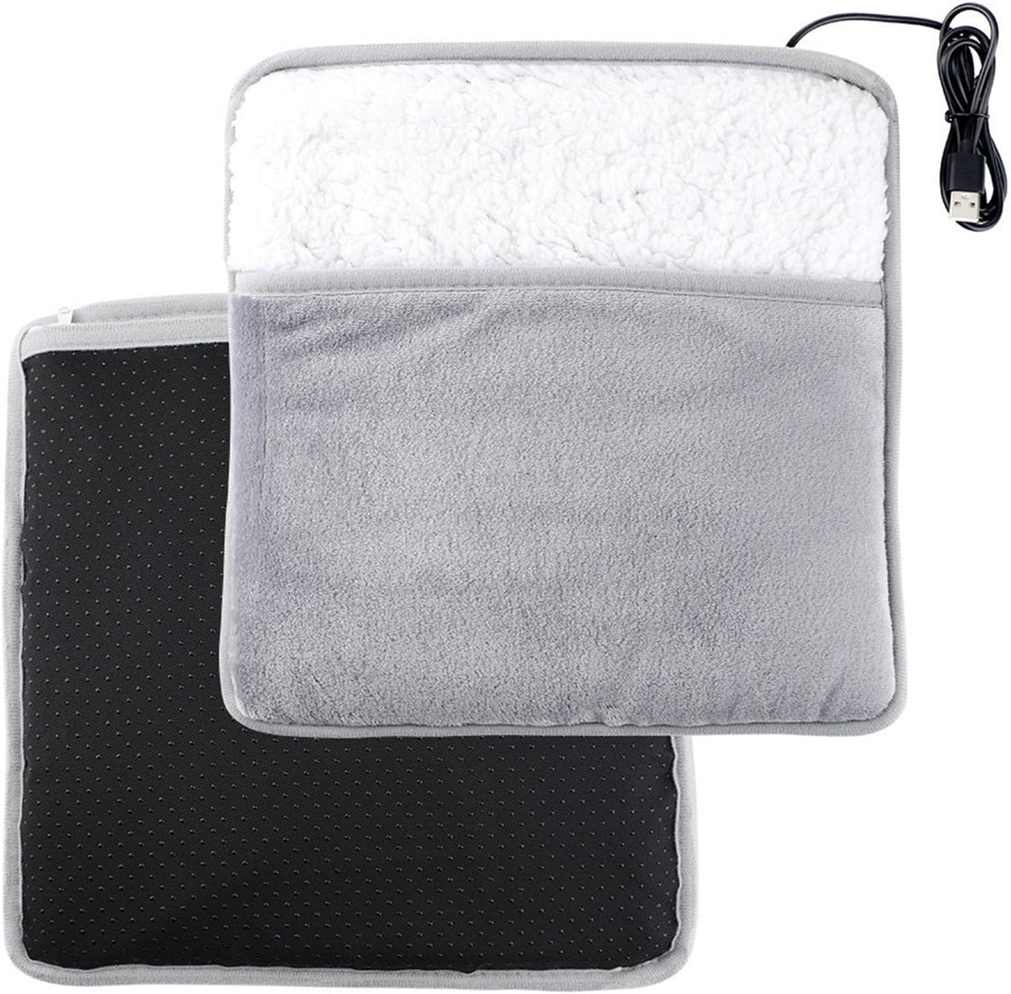 Rechargeable Foot Warmer Pad – Portable Thermal Cushion, Cordless Heating Mat, Comfortable Heat Blanket, Soft Relax Pad, Battery Operated Cozy Comfort Equipment | Energy Efficient Device With Soothing