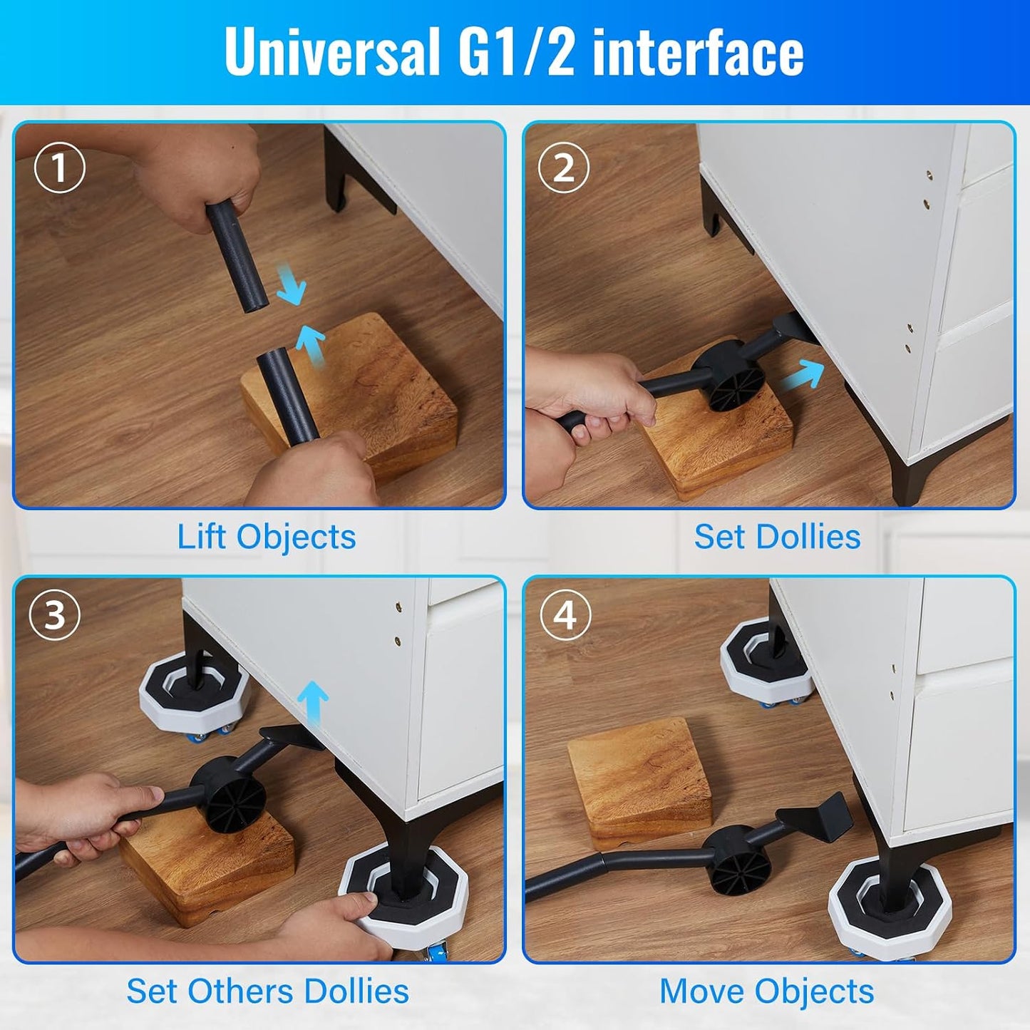 Furniture Sliders Appliance Rollers Furniture Mover with Wheels | Moving System with Roller Set Furniture Movers with Wheels Heavy Duty Appliance Roller Dolly for Couches appliance mover