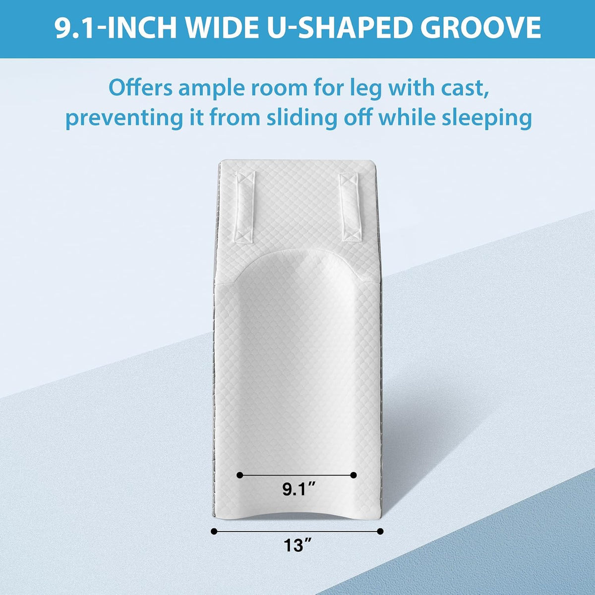 MEGCXIT Leg Elevation Pillow for After Surgery, Wedge Pillow, Grey