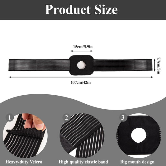 Ice Pack Wrap Strap,Extended Adjustable Ice Pack Support Wrap Band, Multipurpose Elastic Ice Bag Wrap Band Ice Belt for Wrists, Arms, Waists, Knees Cold Pack, 41"