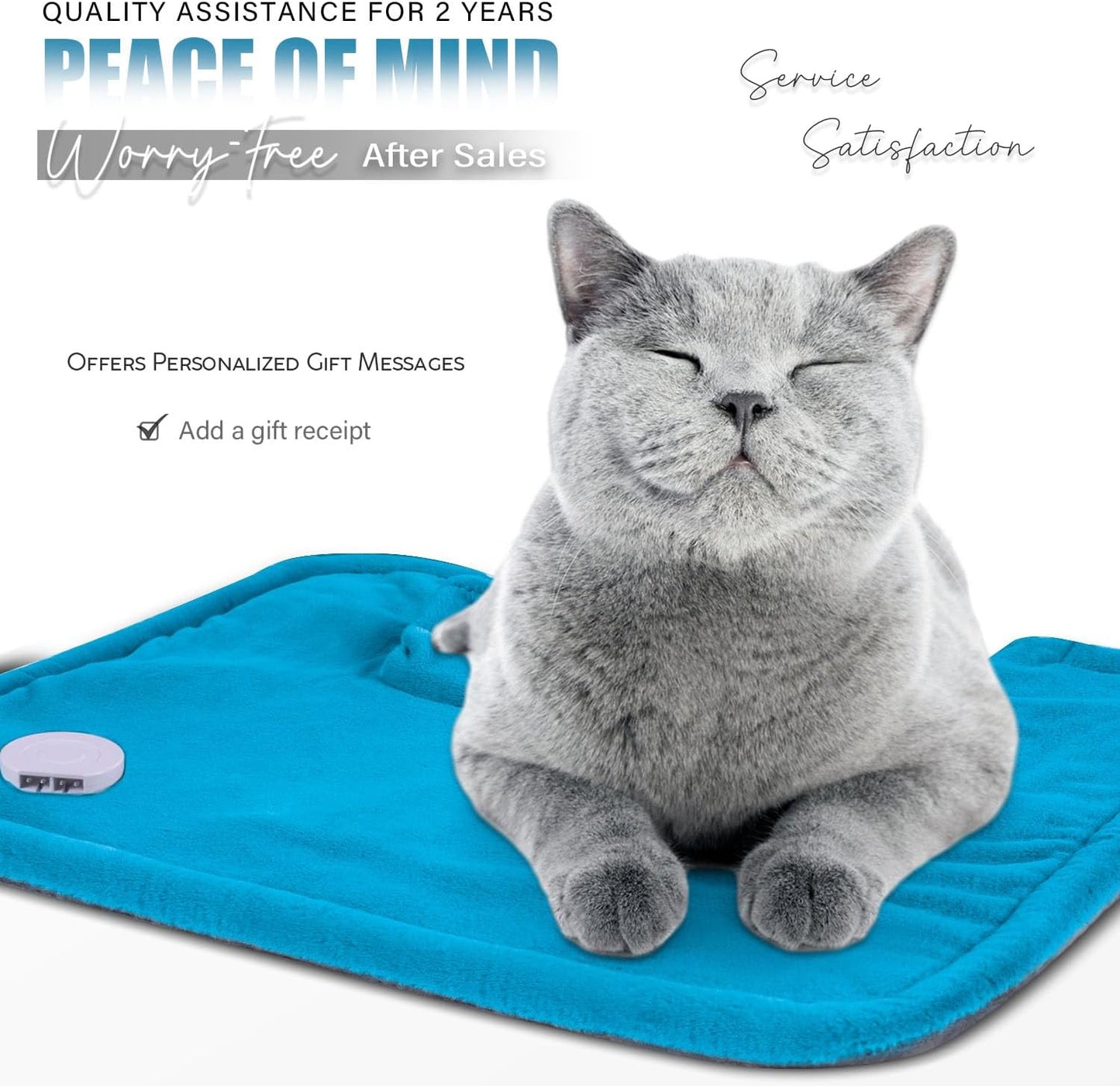 Electric Heating Pad for Neck Shoulders and Back Pain Relief, Large Weighted Neck Shoulders & Back Heat Pad, 6 Heat Settings Auto-Off, Gray