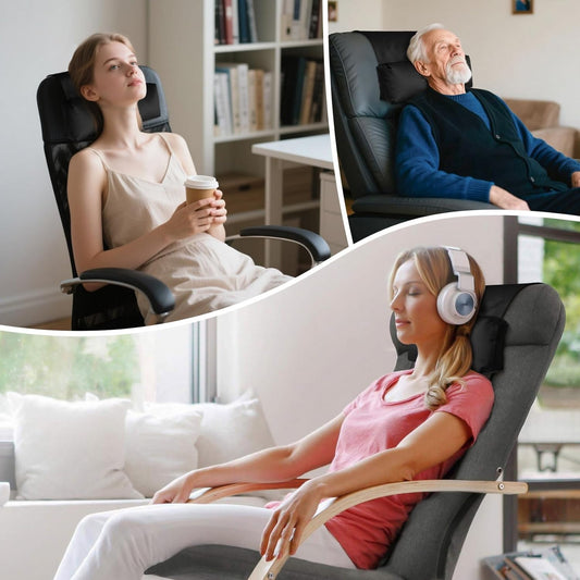 WdFour Velvet Neck & Head Pillow for Recliner Chair, Small Ergonomic Cervical Support Pillow for Home, Office and Travel, Non-Slip Cushion for Tension Relief & Shoulder Comfort (Chocolate)