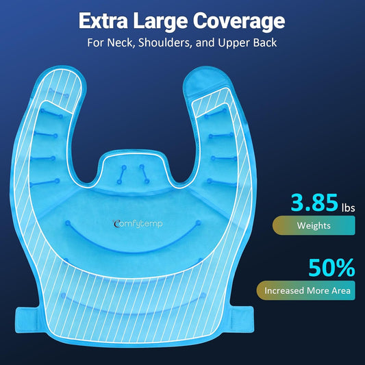 Comfytemp Large Ice Pack for Neck Shoulders Upper Back Pain Relief