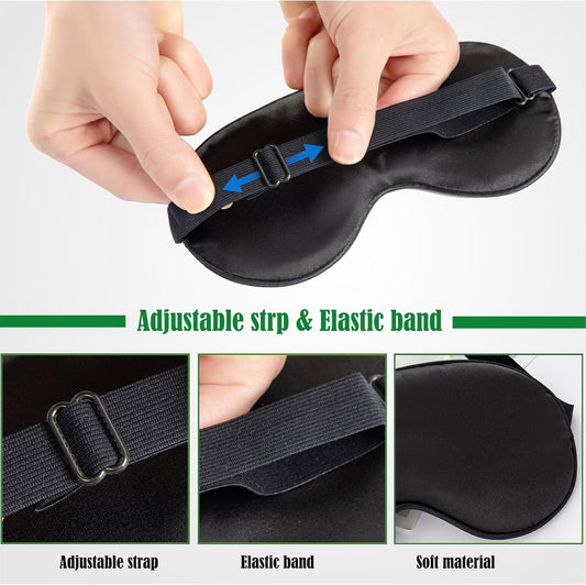 Sleep Mask for Women and Men 2 Pcs Eye Mask for Sleeping