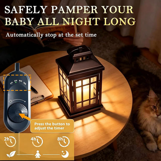 Candle Warmer Lamp with Timer and Dimmer for Large Jar, Dark Bronze | 2/4/8H Auto Off, Safe Enclosed, Farmhouse Candle Warmer for Large Jar & 3-Wick Candles, 2 Bulbs, House Warming Gift for Women