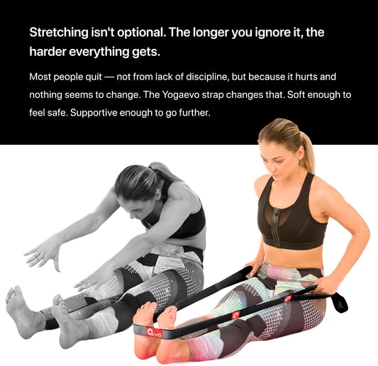 YogaEVO Elastic Stretching Strap with Loops for Physical Therapy