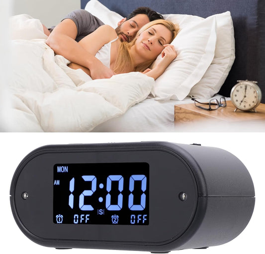 Large Shaking Alarm Clock with 4 Tier Vibrating Bed Shaker, Double Alarm, Easy Installation - Perfect Wake-up Solution, 1 Included - Suitable for Heavy Sleepers