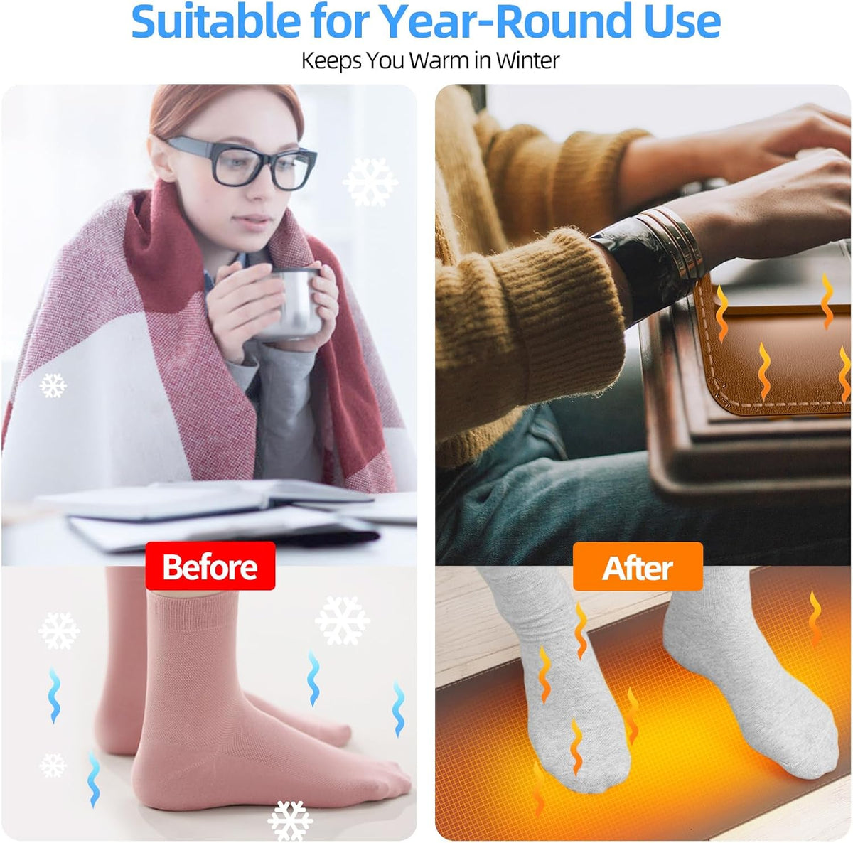 Heated Desk Pad Mouse Pad - Heated Desk Mat - Warm Desk Pad - 3 Levels Heating & 4 Hours Auto Shut-Off, PU Leather Mouse Pad - 31.5 x 13 inch(Dull Black)