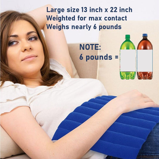 XL Microwavable Heating Pad with Cover Releases Moist Heat for Back Pain
