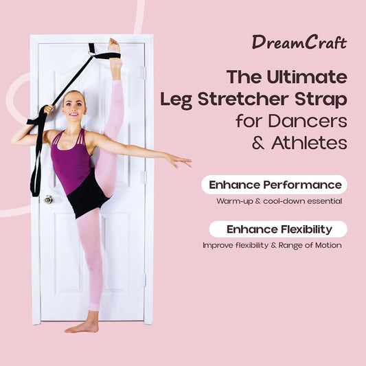 Leg Stretcher Strap - Stretch Bands for Exercise and Training, Stretching Bands for Flexibility Equipment, Gymnastics Stretching Strap, Flexibility Band and Exercise Stretch Bands for Flexibility