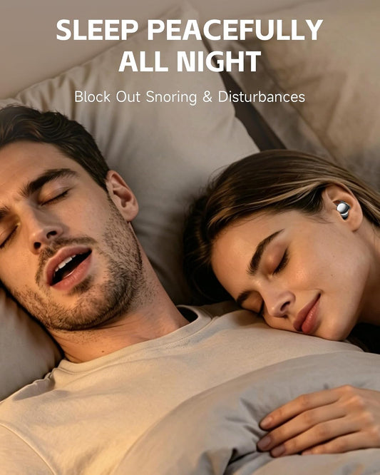 Paekole Sleep Earbuds for Side Sleepers, Ultra-Small Invisible Earbuds for Sleeping, Noise Cancelling Sleep Headphones & Ear Plugs for Snoring Blocking, Bluetooth Sleep Buds for Bedtime & Travel