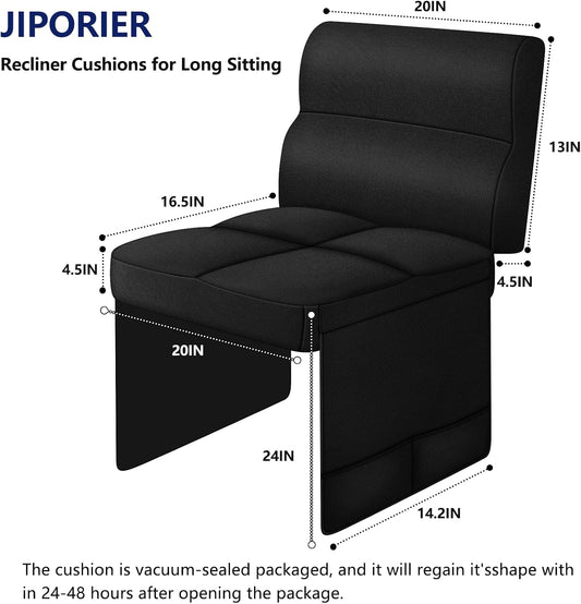 Chair Cushions for Elderly,20x16.5x4.5 Inch Rocking Chair Cushions Indoor,Memory Foam Recliner Cushions for Long Sitting, Sofas & Couches,Outdoor,Office Chair,wheelchair,Meditation and Floor Seating