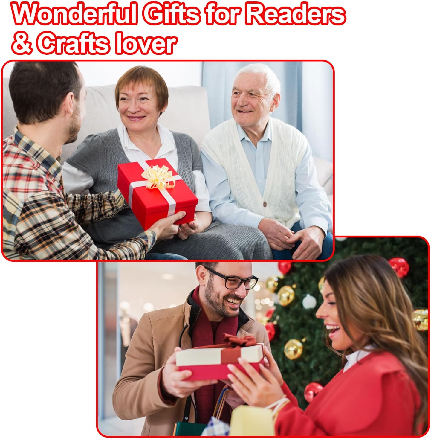 630nm Red Neck Reading Light - Zero Blue Light, Rechargeable Dimmable Portable LED Red Neck Book Lamp for Reading, Crafts, Knitting, Crochet at Night, Ideal Gift for Readers and Craft Lovers