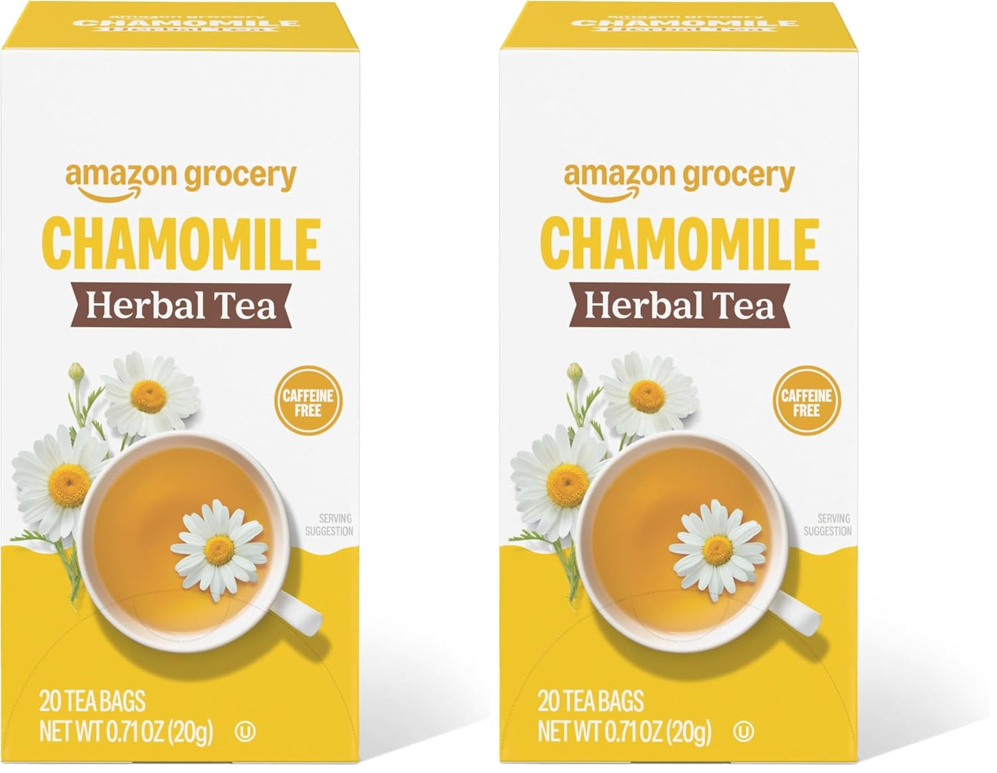 Amazon Grocery, Chamomile Herbal Tea Bags, 20 Ct
