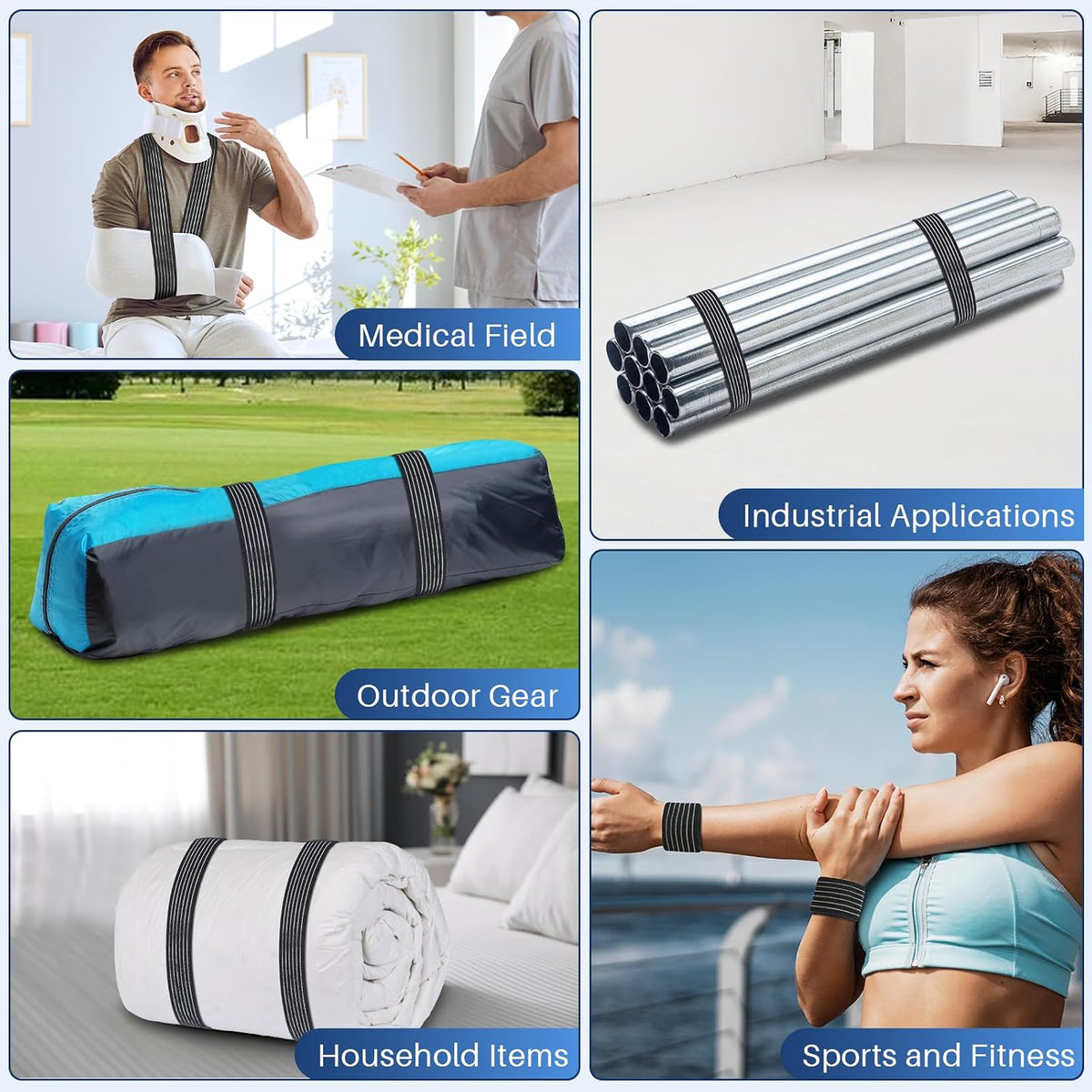 Comfytemp Ice Pack Strap, Stretchable, Reusable, 27.6 x 2 in, 1pc