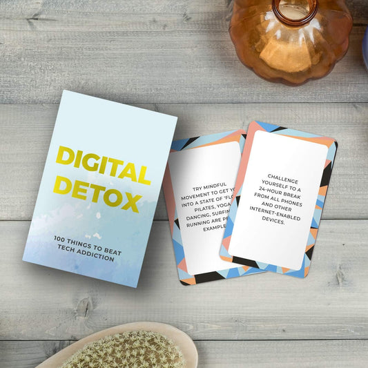 Gift Republic GR700017 Digital Detox Cards,Blue/Multi