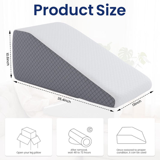 Knee Elevation Pillow Post Surgery Knee Replacement | for Knee Replacement Pillow, Wedge Pillow, Knee Pillow, Leg Elevation Pillow,leg Lift, Knee Surgery Must Haves