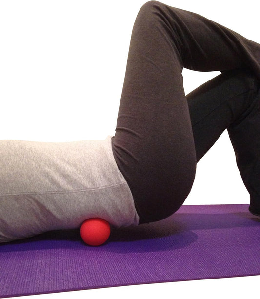 Massage Lacrosse Balls for Myofascial Release, Trigger Point Therapy, Muscle Knots, and Yoga Therapy. Set of 2 Firm Balls (Pink and Purple)