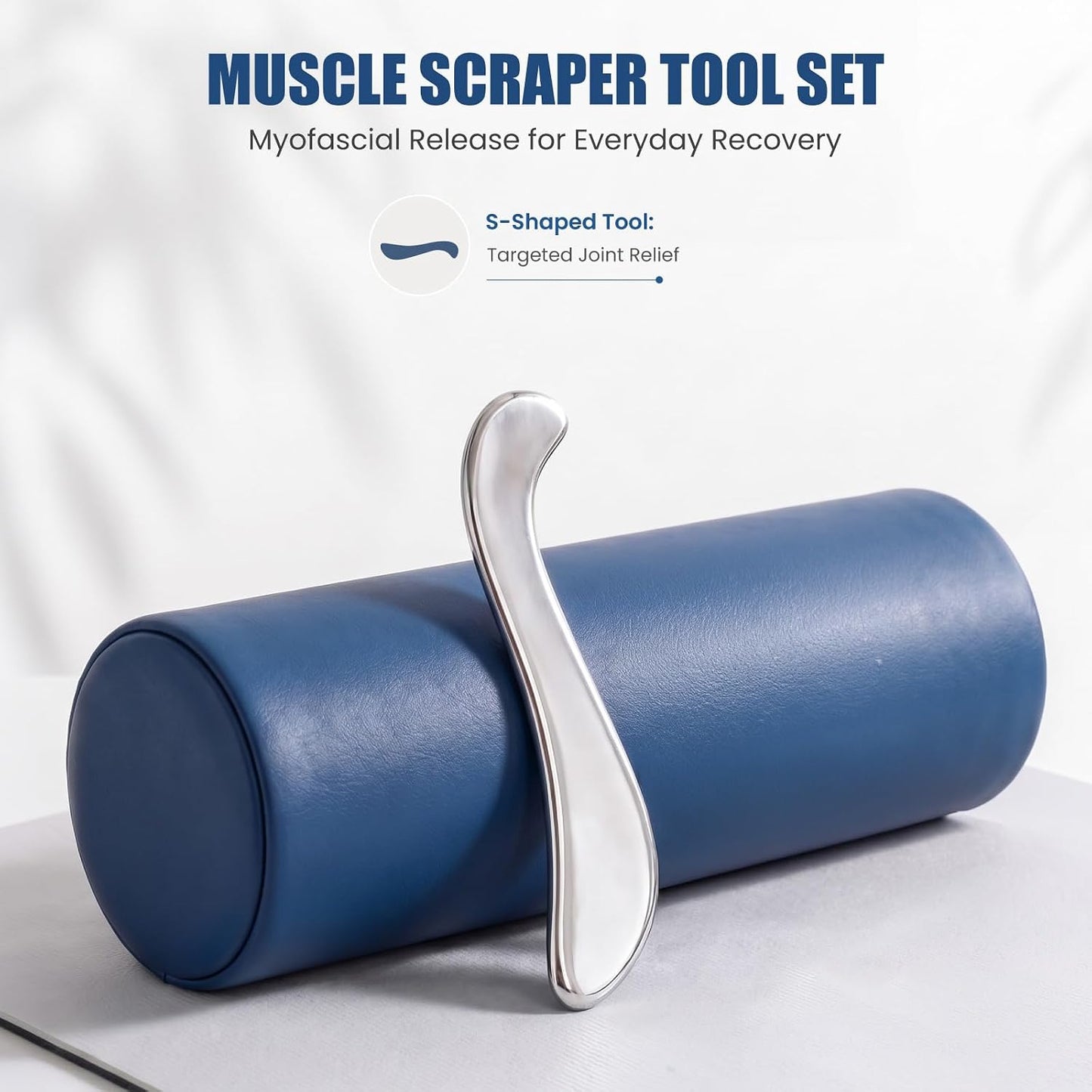 Muscle Scraper Tools, Stainless Steel Guasha Tool for Body, Scraping Tool Physical Therapy, Myofascial Release Tool, Massage Tools for Deep Tissue