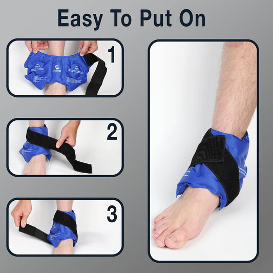 Knee Ice Pack Wrap for Pain Relief, Reusable Hot and Cold Therapy Wrap for Swelling, Recovery, and Therapy for Arthritis, Meniscus Tear and ACL