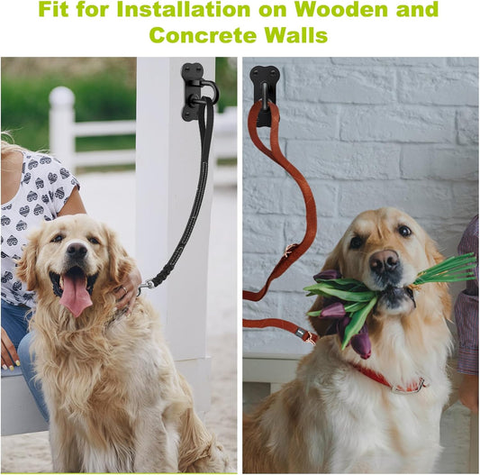 Dog Leash Hooks for Wall Black Dogs Leash Wall Mount Dog Hook for Leashs for Secure and Escape-Proof Hook for Lead Management