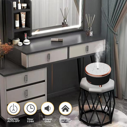 Diffusers for Essential Oils Large Room, 500ml Aromatherapy Diffuser Cool Mist Humidifier with Remote Control,7 Colors Lights & 5 Mist Mode Waterless Auto Off for Women Office Home