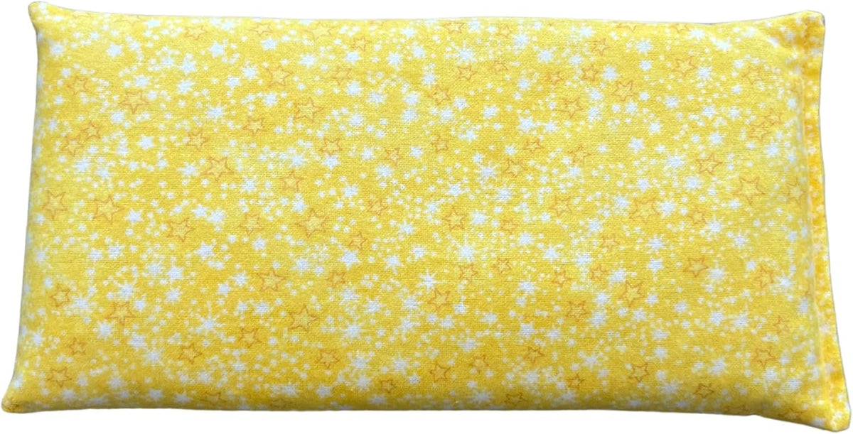 HOME COMFORT Rice & Lavender Microwavable Heating Pad-Reusable Moist Heat or Cold Therapy 10” X 5” (White Clouds)