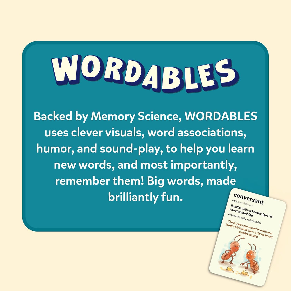 Skillmatics Vocabulary Flash Cards, SAT Prep – Wordables Level 3