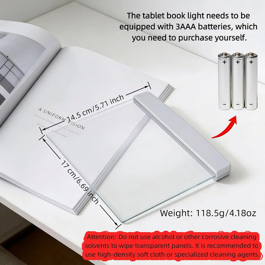 Book Light LED Flat Panel, White