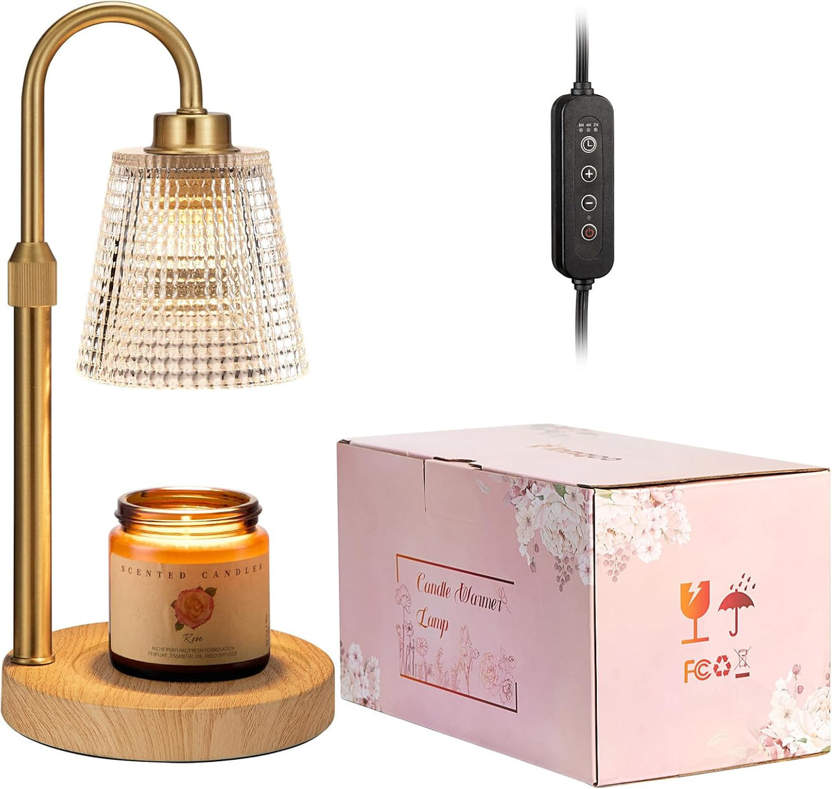 Candle Warmer Lamp with Timer Home Decor Birthday Gifts for Women