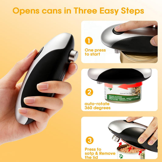 Electric Can Openers in 2026: Automatic Can Opener Electric with Rechargeable. The Can Opener Creates A Smooth Edge, Making It The Best Gift for Seniors And Kids. White