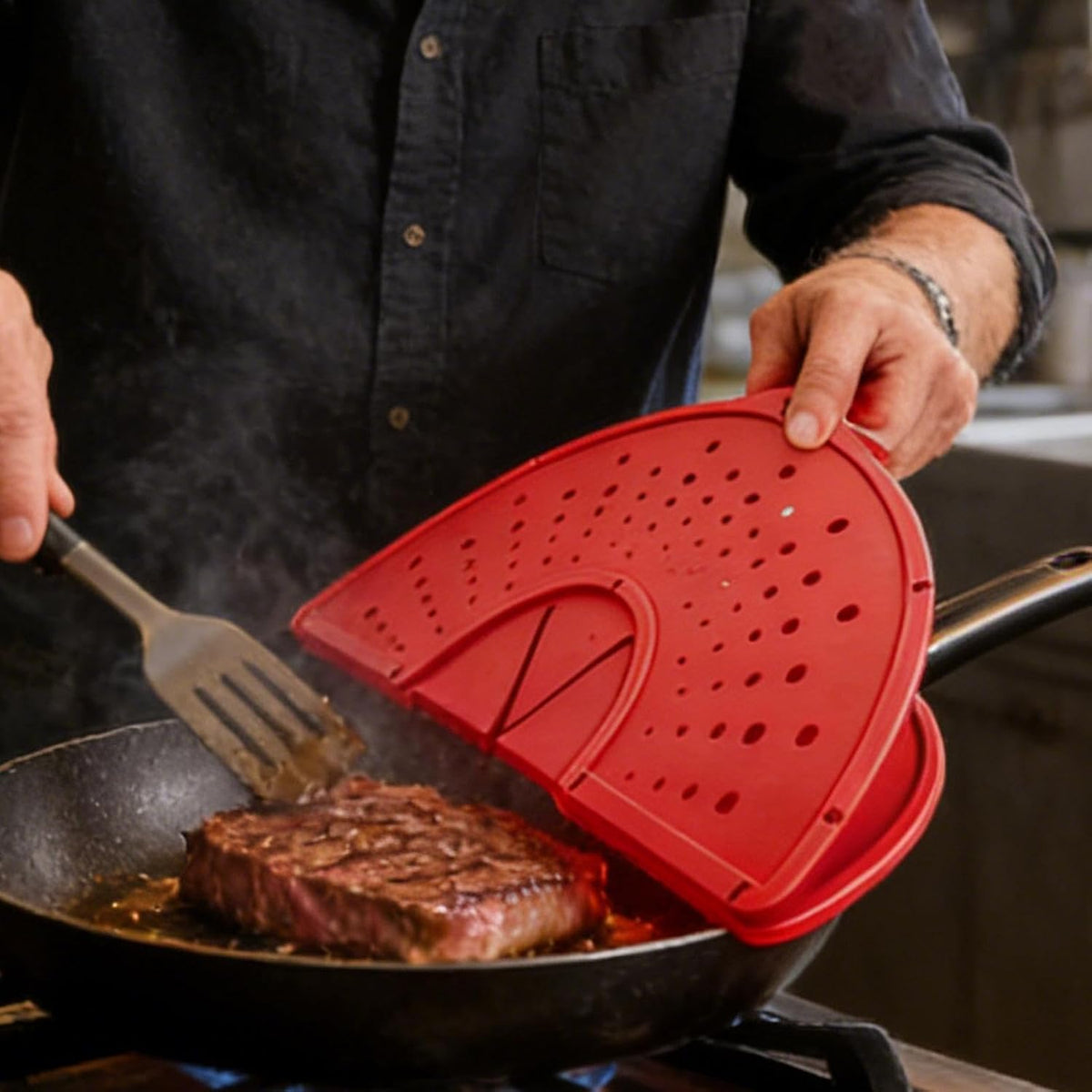 Splatter Guard for Frying Pan Foldable Silicone Cover
