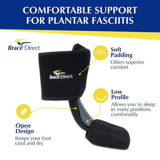 Brace Direct Dorsal Night Splint, Plantar Fasciitis, Achilles & Heel Pain