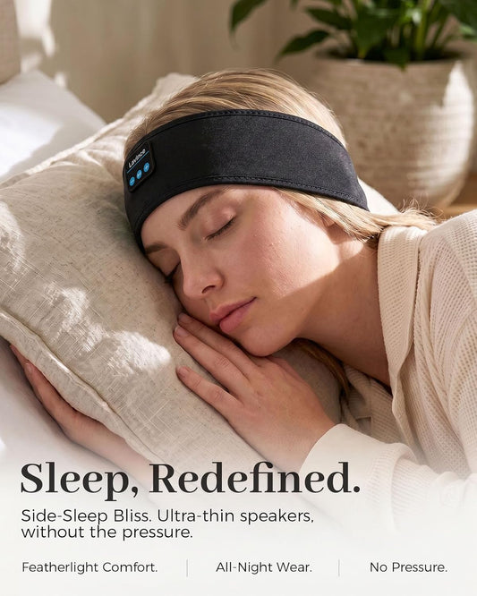 Sleep Headphones Headband, Bluetooth 5.4 Sleeping Headphones for Side Sleepers, Wireless Headband Headphones with Ultra-Thin Stereo Speakers for Sports, Workout, Travel, Meditation