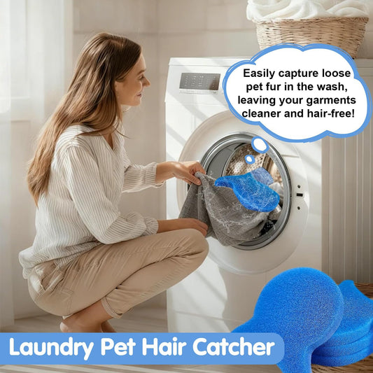 8 Pcs Pet Hair Remover for Laundry,Reusable Dog & Cat Hair Catcher Tool,Effectively Removes Fur,Lint and Dander from Clothing and Bedding,Safe for Washing Machines and Dryers