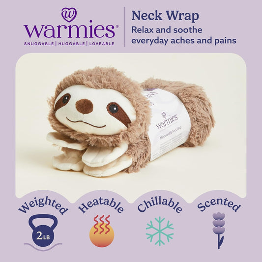 Intelex Warmies Microwavable French Lavender Scented Plush, Sloth Wrap