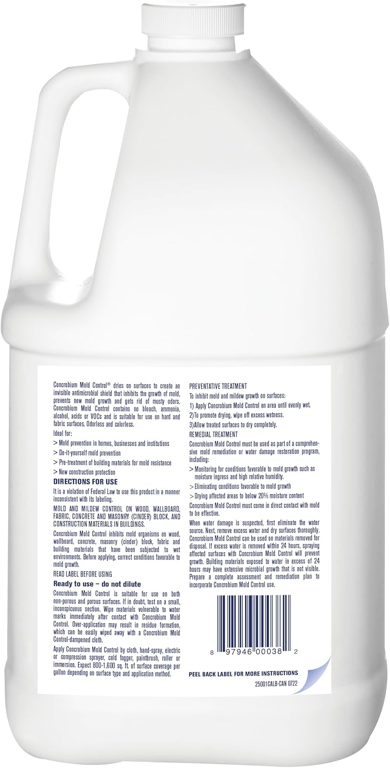 Concrobium Mold Control, 32 oz Spray – Eliminates & Prevents Mold – EPA-Registered, Bleach-Free, Odorless, VOC-Free
