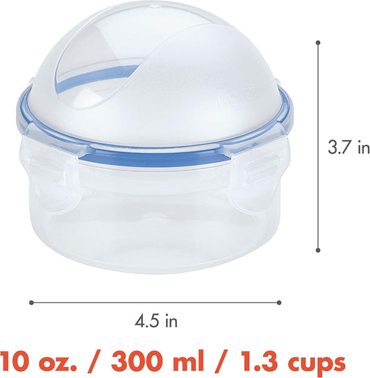 LocknLock Easy Essentials Food Storage lids/Airtight containers, BPA Free, Onion-10 oz, Clear