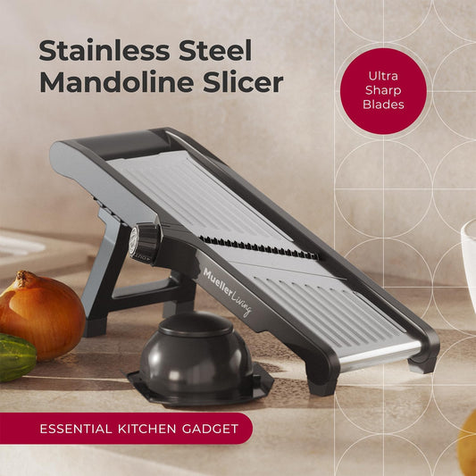 Mueller Austria Mandoline Slicer, Adjustable Vegetable Chopper, Grater