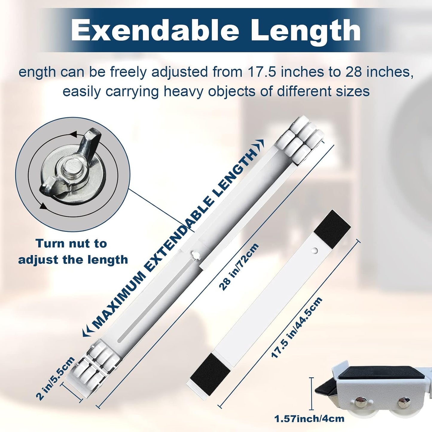 Lemtrflo Refrigerator Sliders, Appliance Rollers, Wheels for Cooler | Appliance Mover