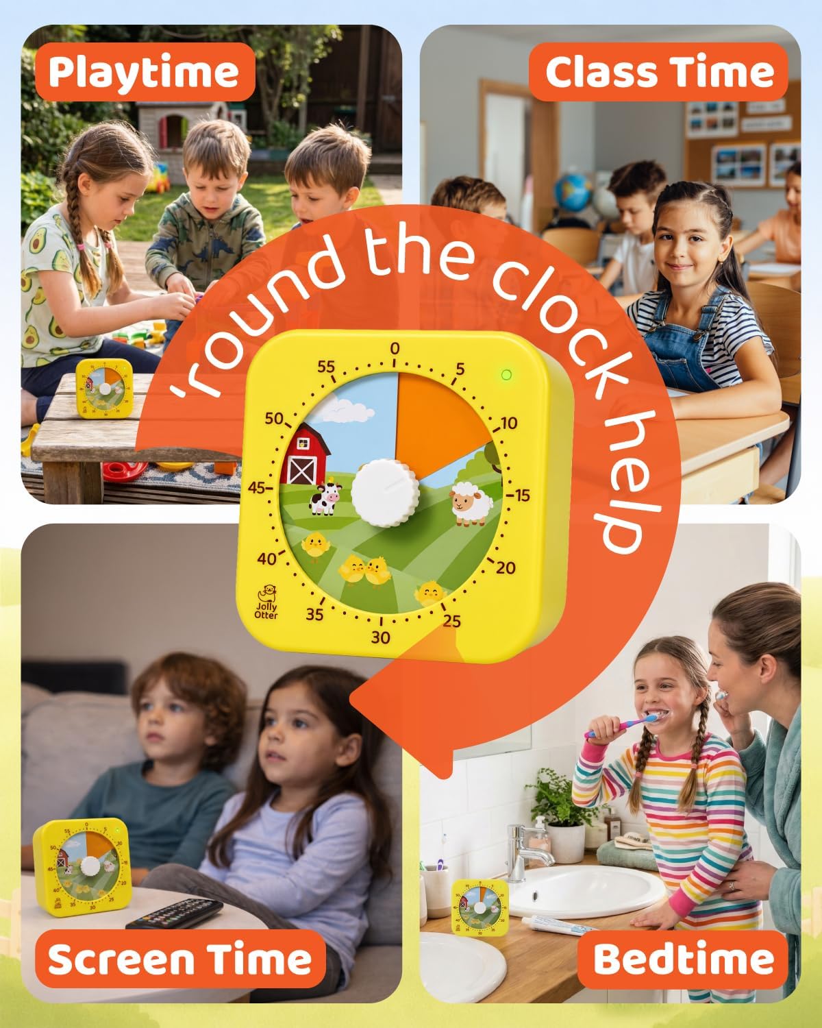 Visual Timer for Kids - The Perfect Kids Timer Visual Aid for Classroom, Home & Desk Use - Great for Study, Productivity, Toddlers Shower & Potty Training Time 60 Minute Countdown Timers (Dinosaur)
