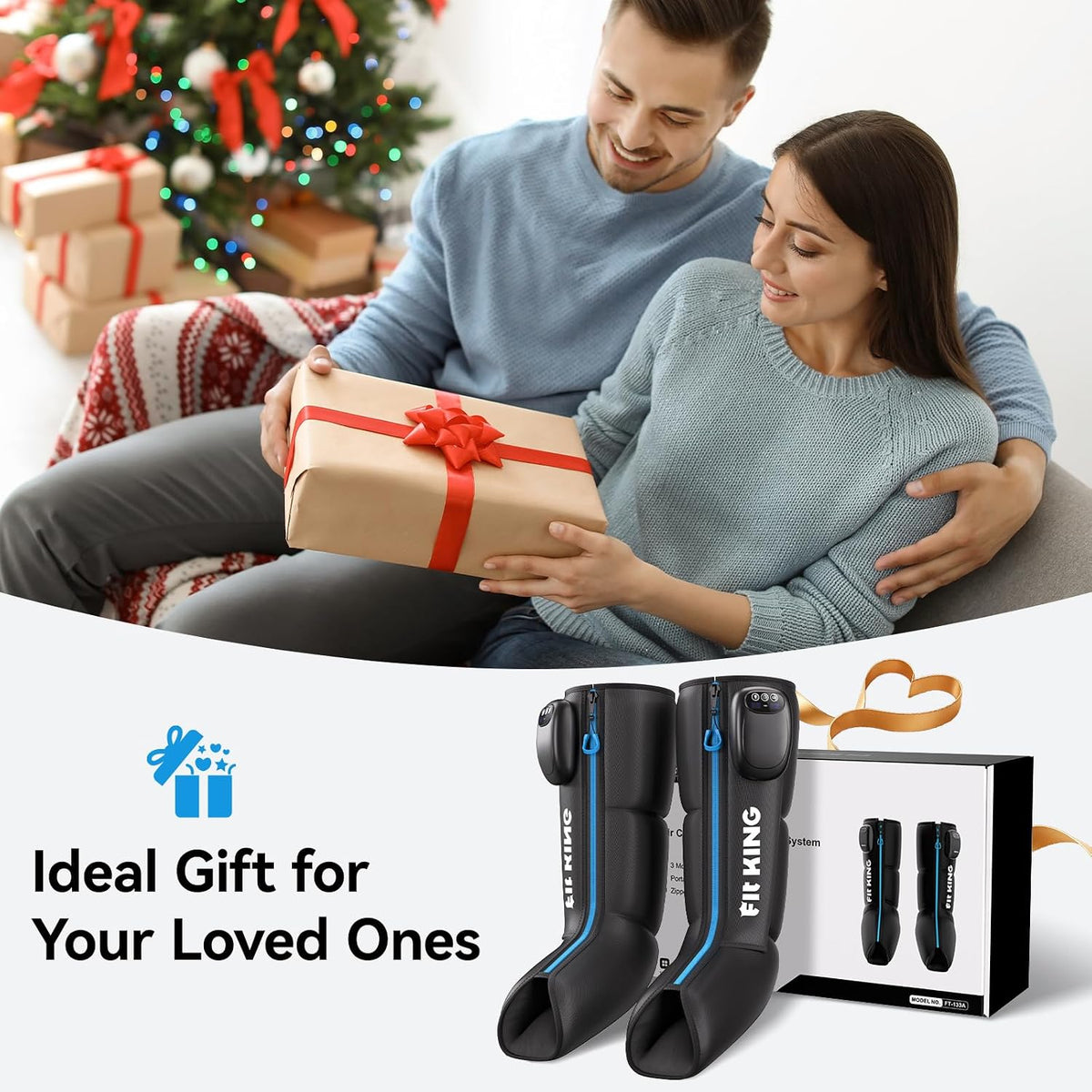 FIT KING Cordless Foot and Calf Massage Boots, Recovery System