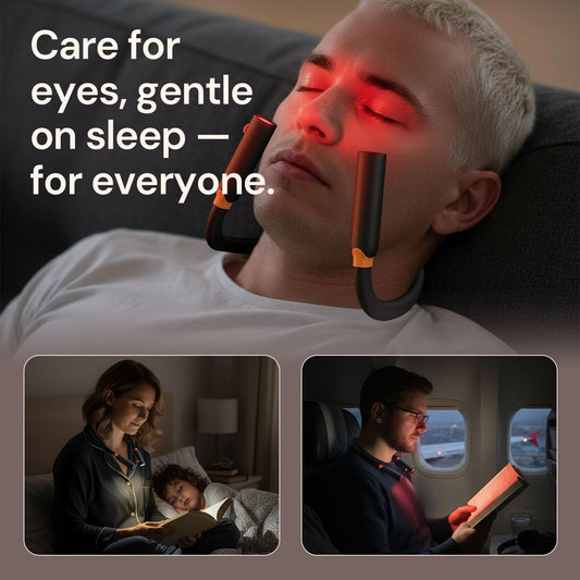 Neck Reading Light with 660nm Red Light Therapy Eye Care at Night