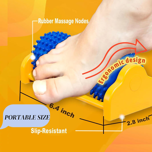 Samroller Portable Foot Massager Roller - Neuropathy Relief - Arch & Heel Pain Therapy - Trigger Point Massage - Gifts for Dad & Mom