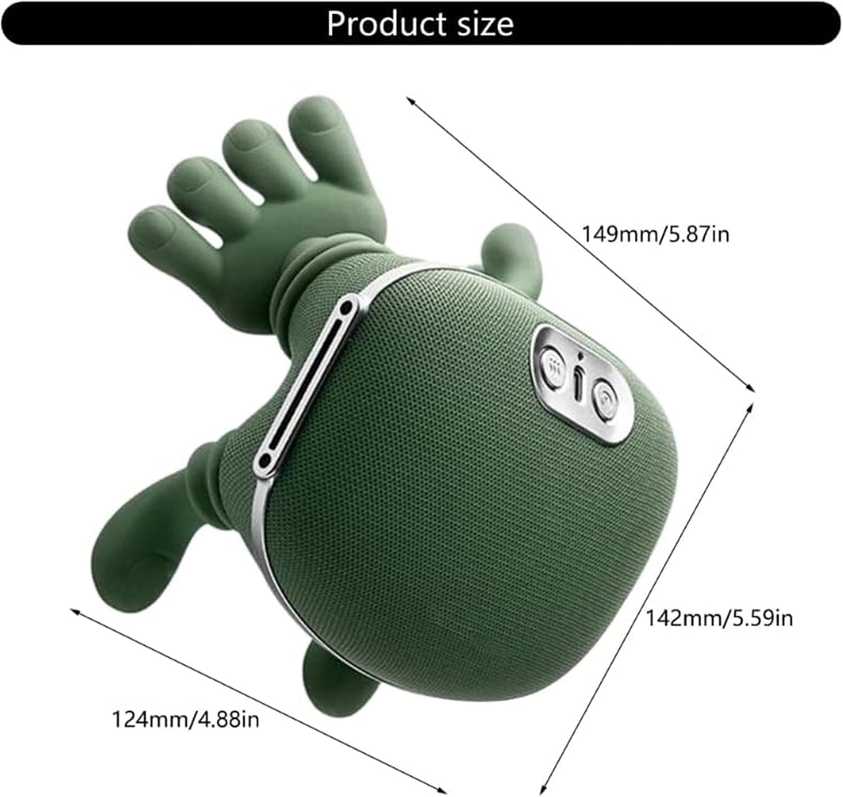 Shoulder and Neck Massager, Bionic Heated Massager, Neck Massager with Fingers, 4D Kneading Massage, Simulates a Real Palm Massage for Comfort, Relax Muscle Tension