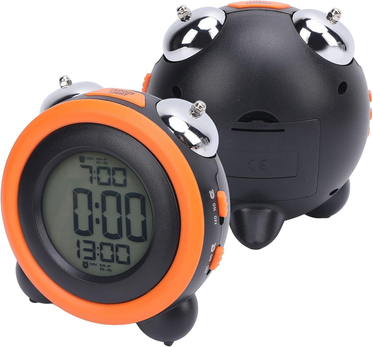 Vibrating Alarm Clock with Bed Shaker, Digital Alarm Clock for Bedroom, Louding Alarm Clock for Heavy Sleeper & Hearing Impaired Deaf with LED Display, Brightness Dimmer, Snooze